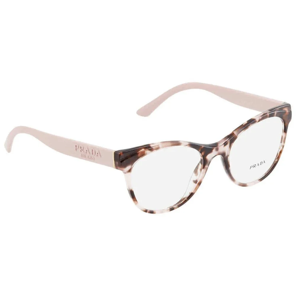 Prada Ladies Pink Demo Cat Eye Eyeglasses